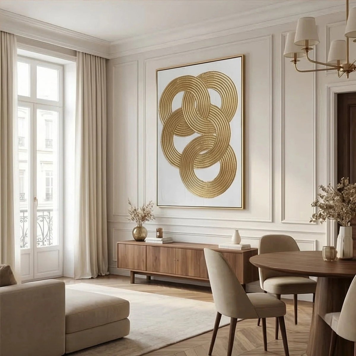 Textured Geometric Wall Art MT642 - Tactile Atelier