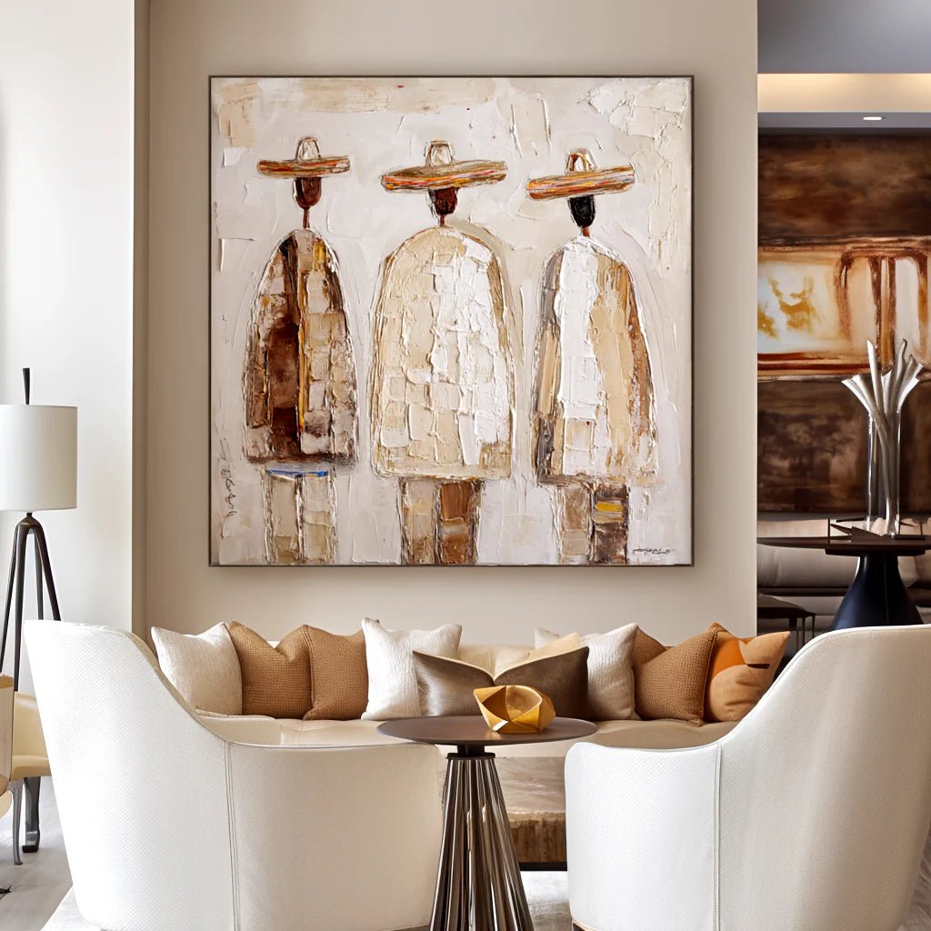 Textured Minimalist Wall Art MC113 - Tactile Atelier