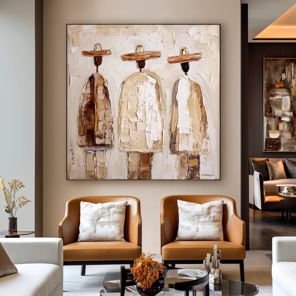 Textured Minimalist Wall Art MC113 - Tactile Atelier