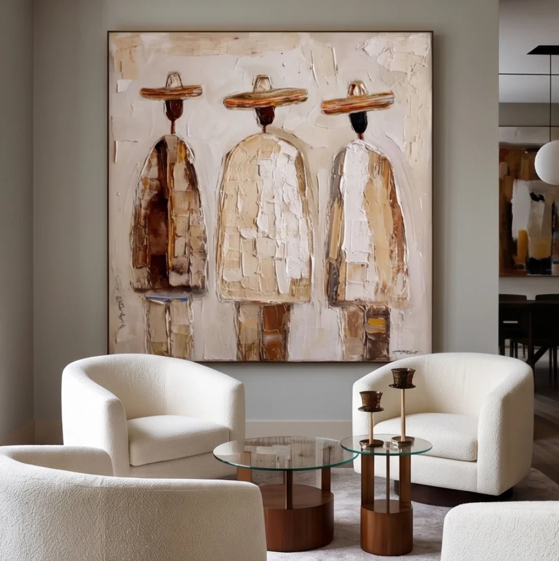 Textured Minimalist Wall Art MC113 - Tactile Atelier