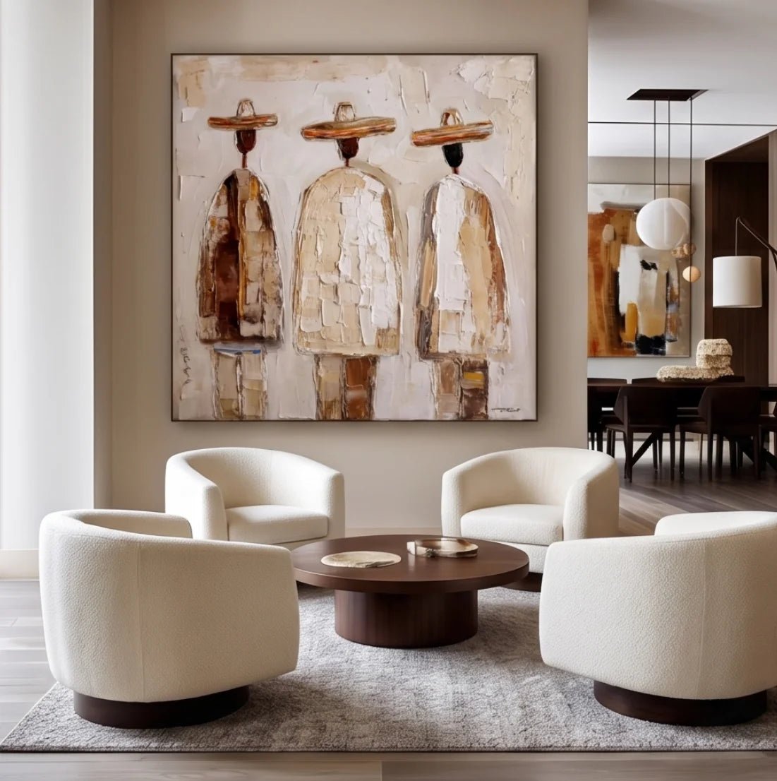 Textured Minimalist Wall Art MC113 - Tactile Atelier