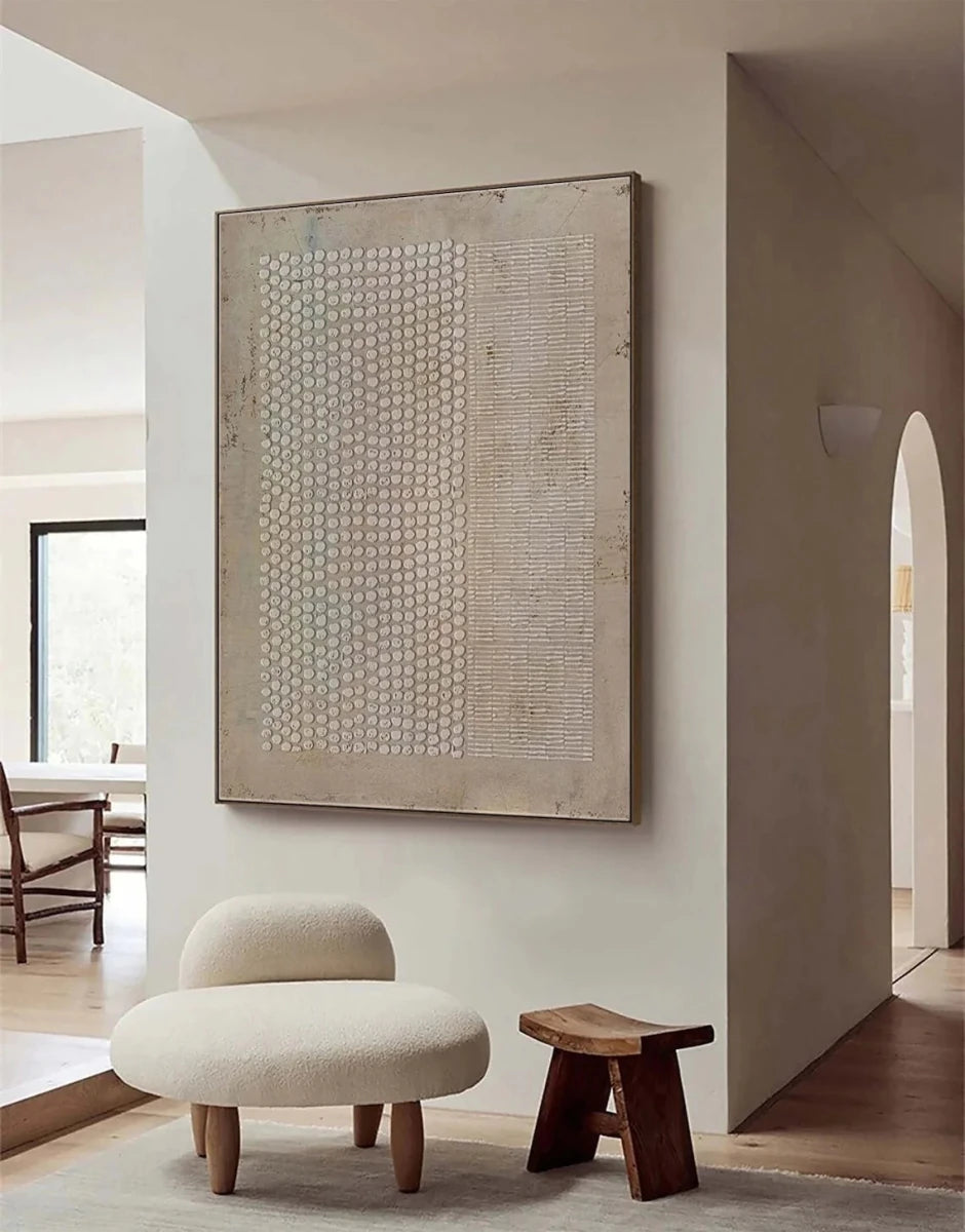 Textured Neutral Abstract Wall Art MT333 - Tactile Atelier