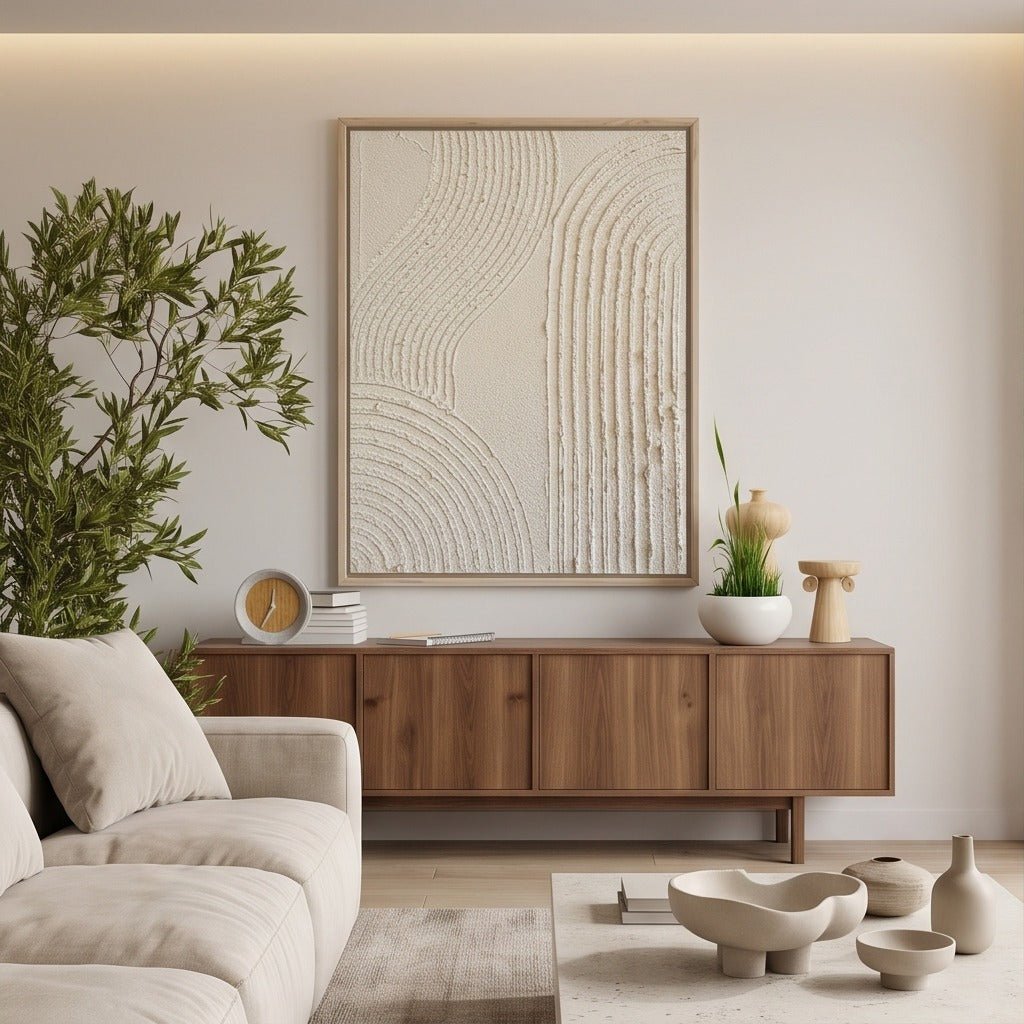 Textured Neutral Abstract Wall Art TO157 - Tactile Atelier