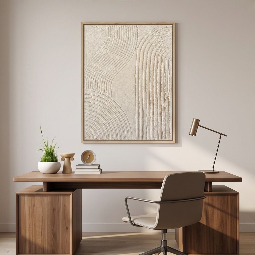 Textured Neutral Abstract Wall Art TO157 - Tactile Atelier