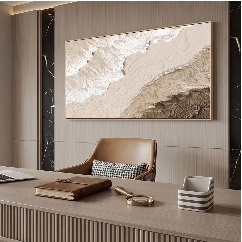 Textured Neutral Abstract Wall Art #TO265 - Tactile Atelier