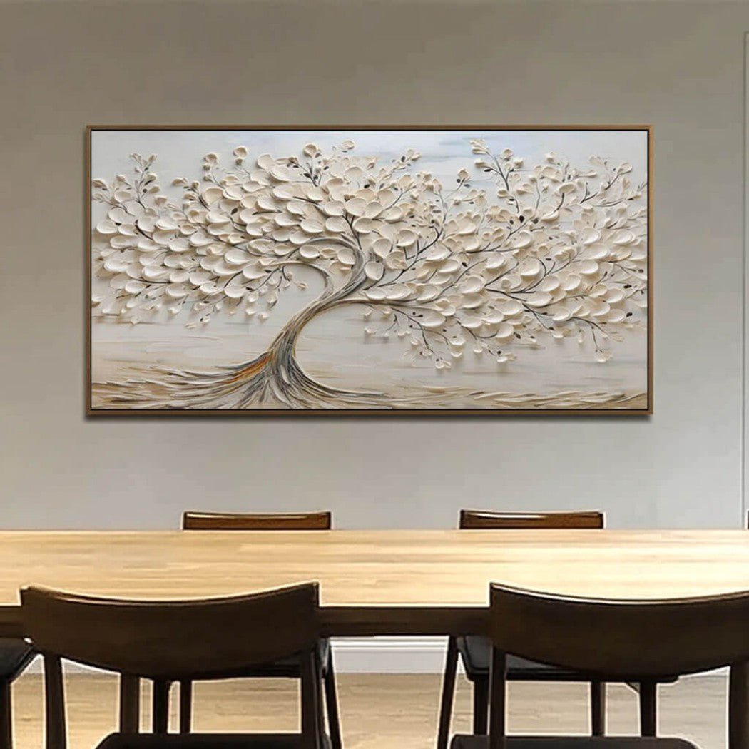 Textured Neutral Tree Wall Art MT349 - Tactile Atelier