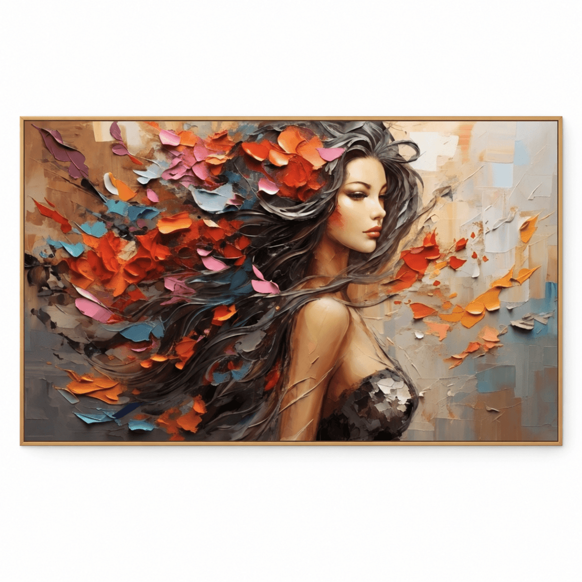 Textured Woman Portrait Wall Art #TO102 - Tactile Atelier