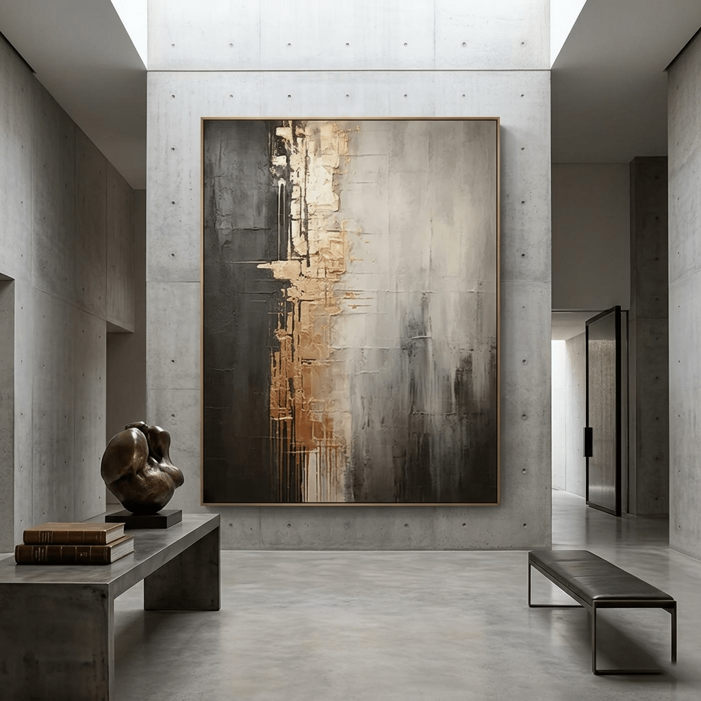 Urban Radiance – Textured Abstract Wall Art - Tactile Atelier
