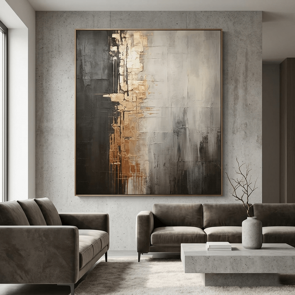 Urban Radiance – Textured Abstract Wall Art - Tactile Atelier