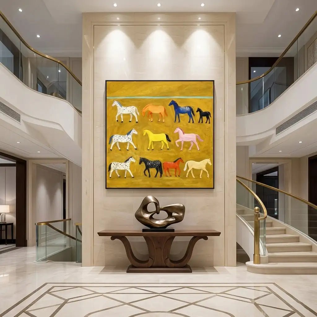 Whimsical Horse Wall Art HW040 - Tactile Atelier