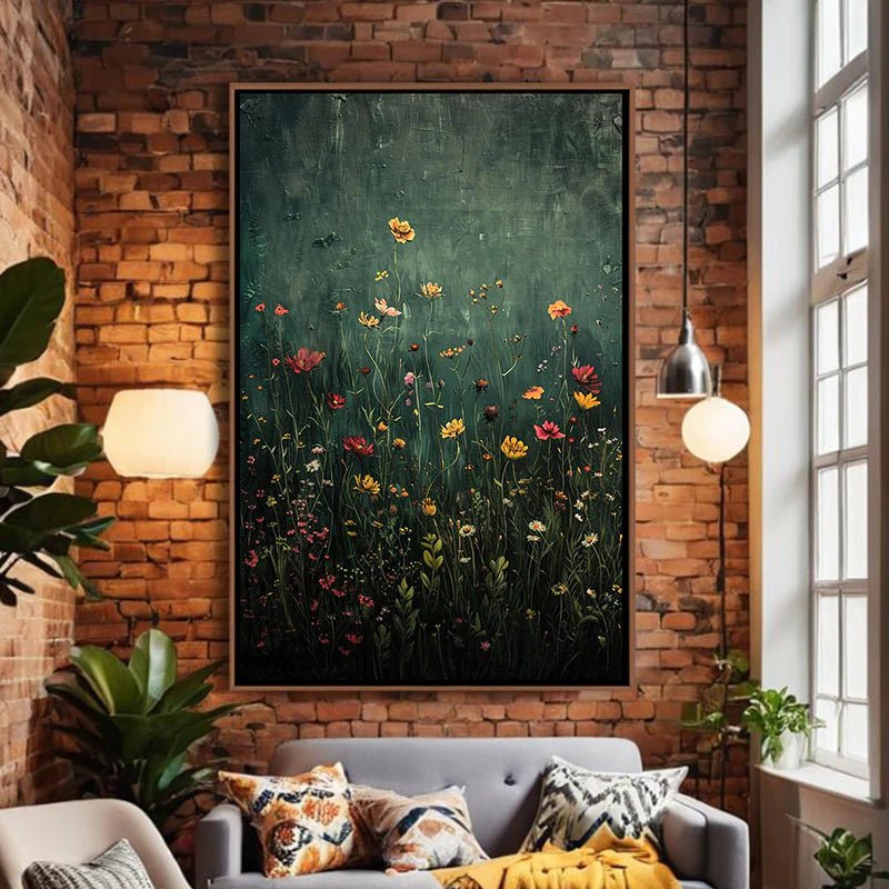 Wild Meadow Bloom – Floral Wall Art - Tactile Atelier