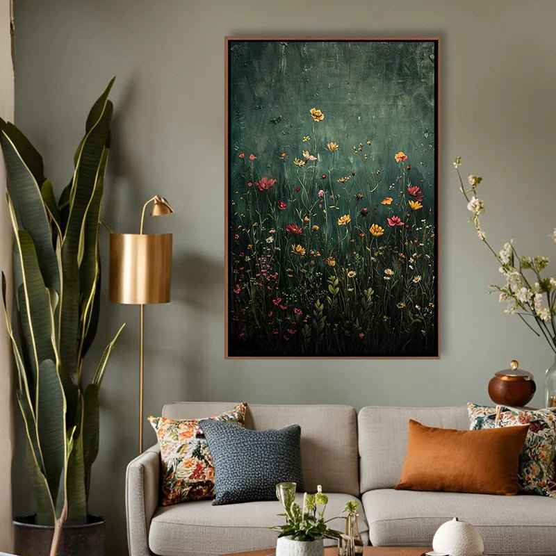 Wild Meadow Bloom – Floral Wall Art - Tactile Atelier